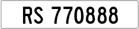 Truck License Plate